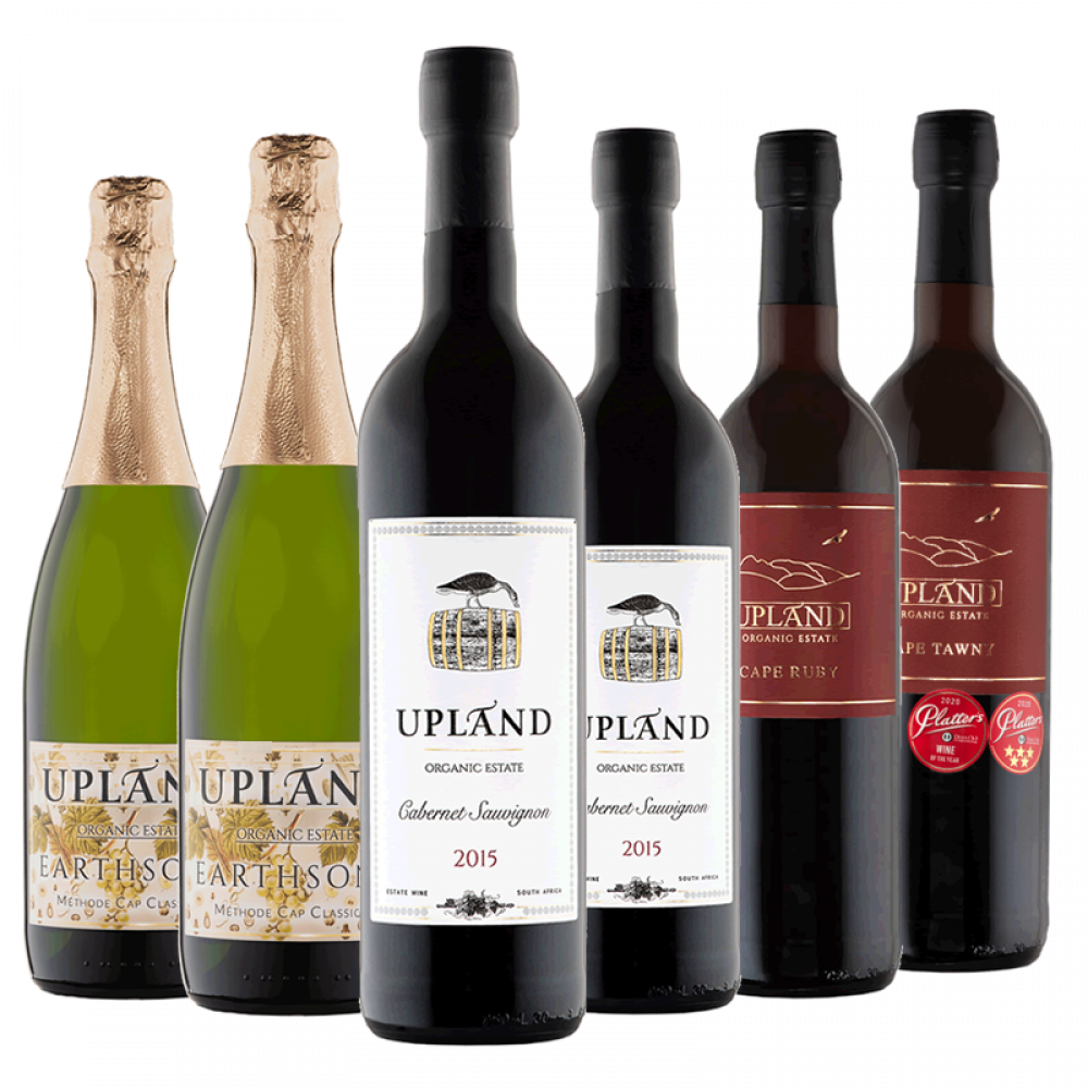 Upland sulphite free vegan wine Mixed Case Upland Organic Estate